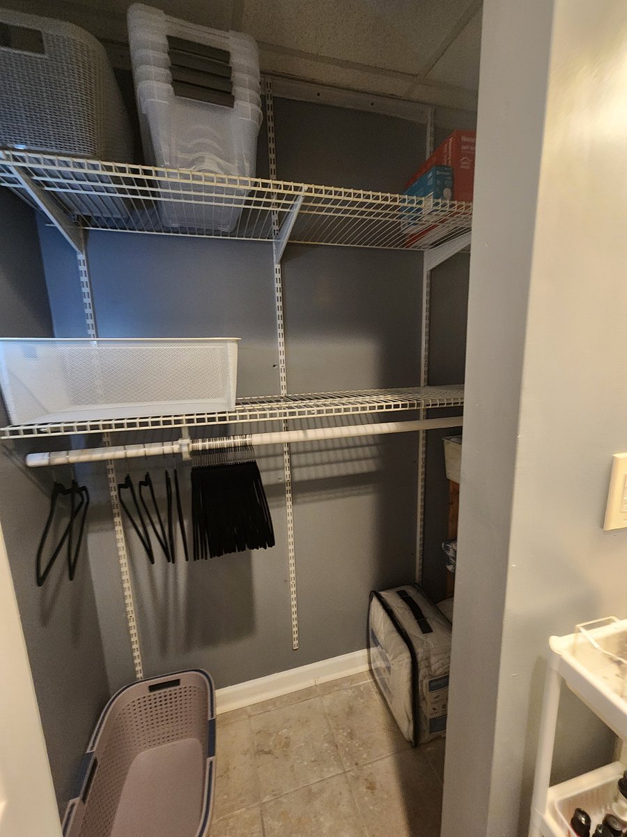 Closet in bathroom