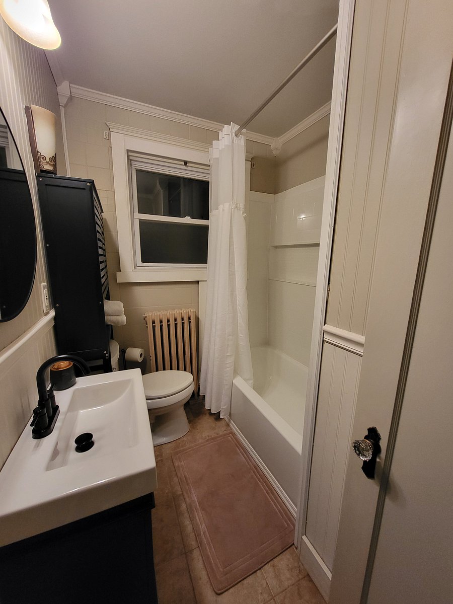 Bathroom on 2nd floor with tub and shower