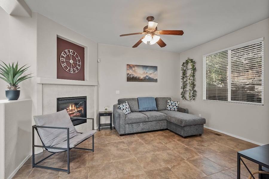 Living Room with fire place
