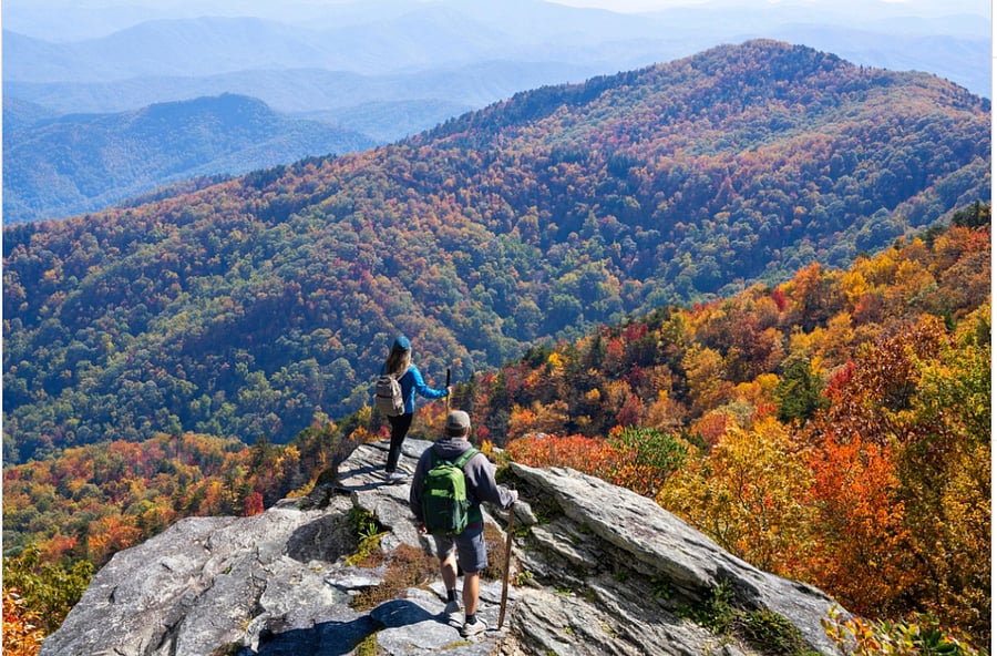 One of the peaks at Pisgah National Forest
