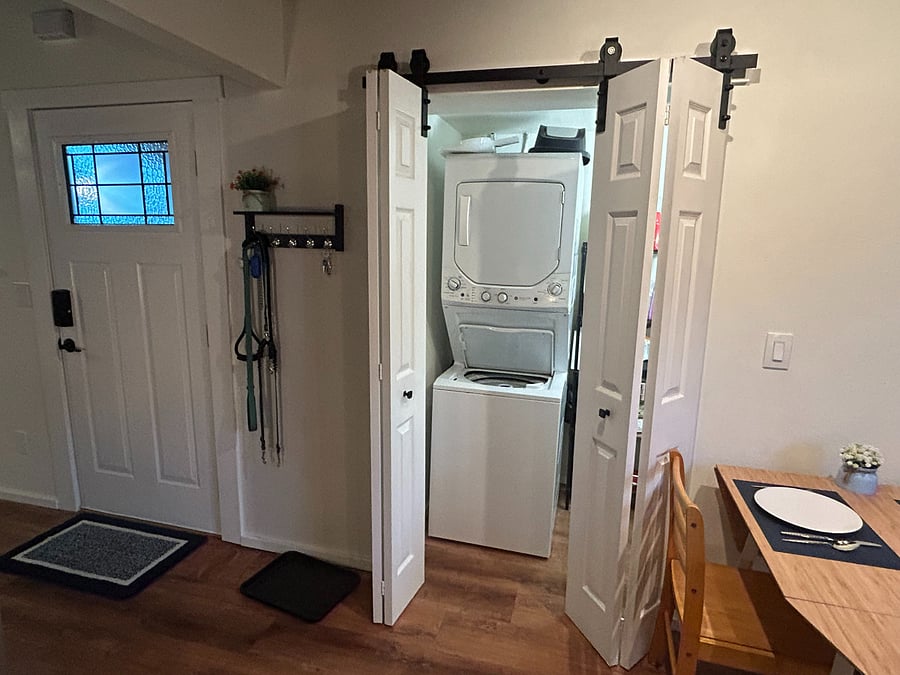 Laundry room with washer and dryer
