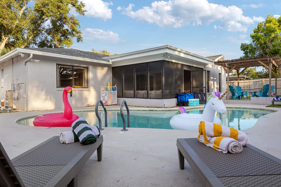 Pool - it is not heated but with the Florida sunshine it won't be needed!