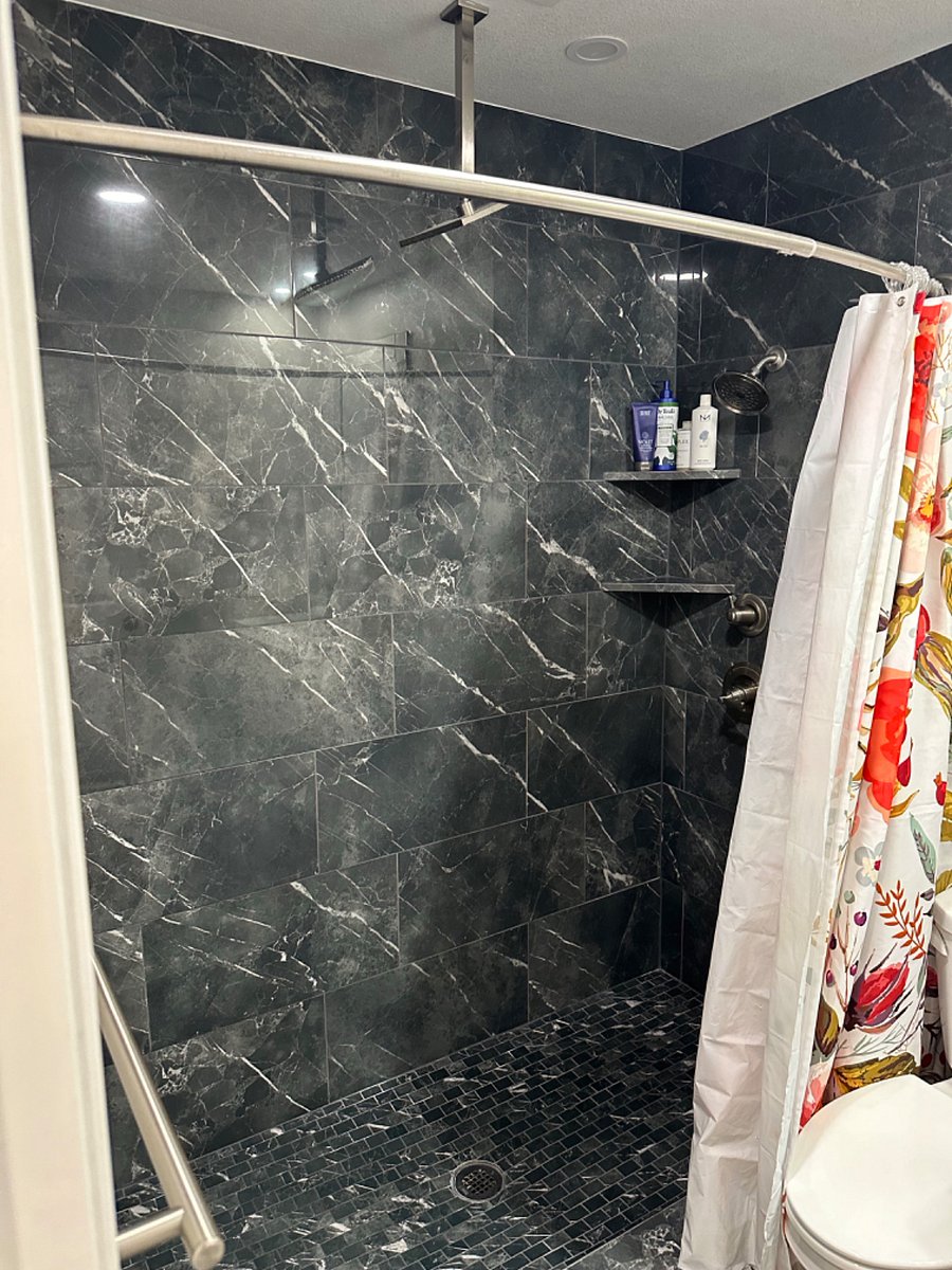 Guest bathroom with walk in shower