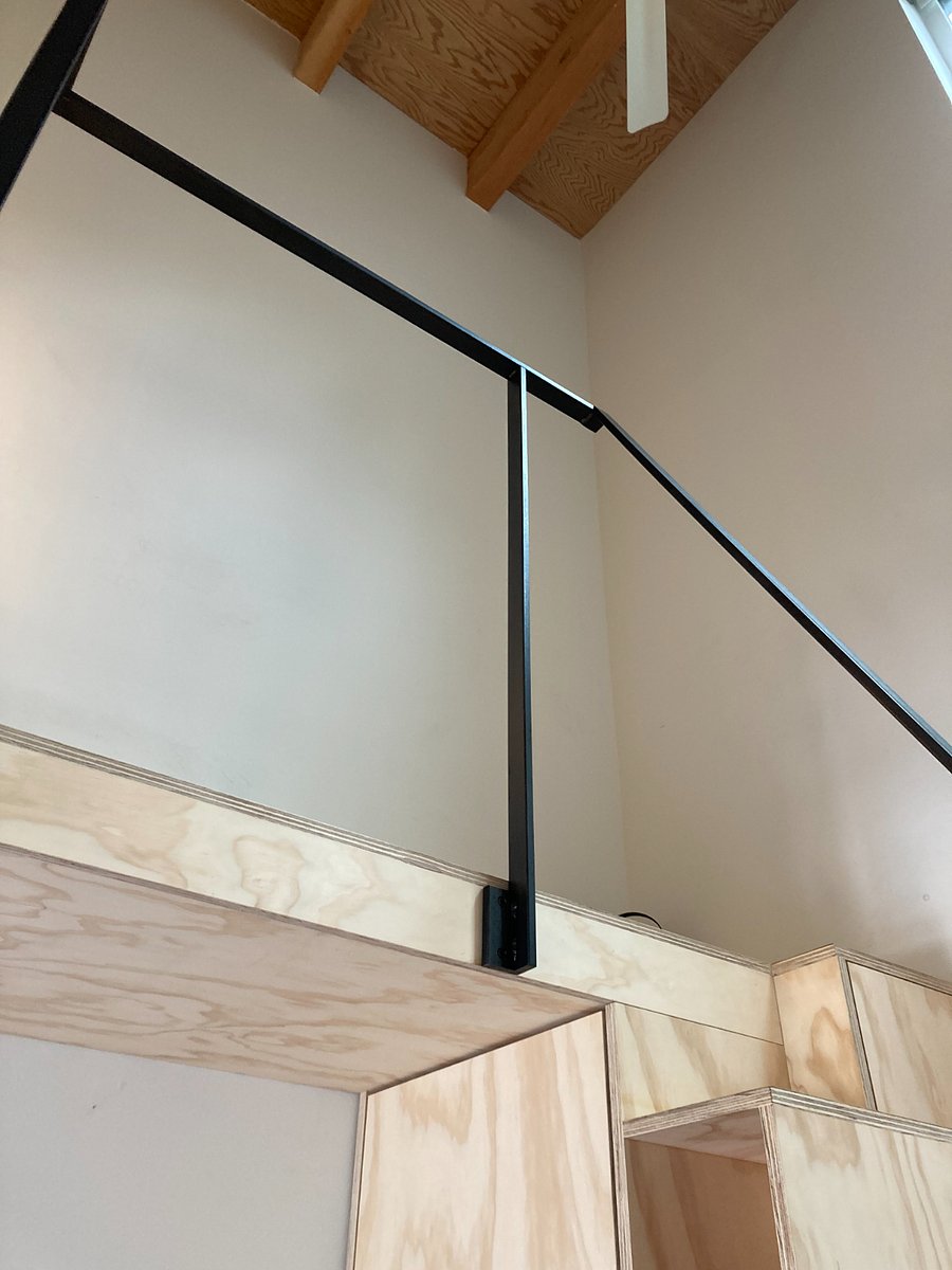 Looking up to loft.