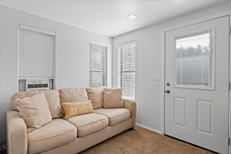 Sitting area in Master with private door to enjoy the outdoor shower