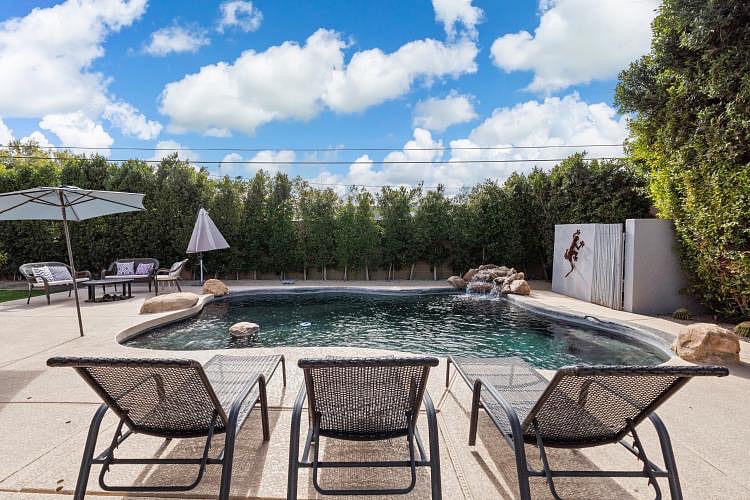 Private Pool with lounge chairs