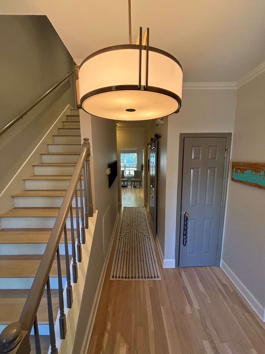 Stairs up to rental suite/ bedrooms.