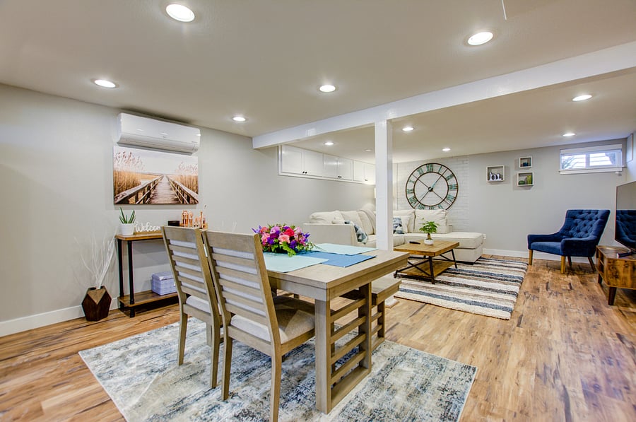 Downstairs dining room/living room