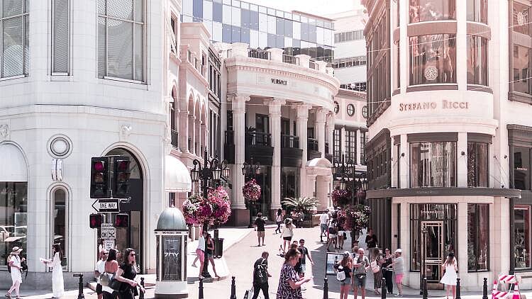 Rodeo Drive!!! Only a 10 min drive (or 50 min walk)