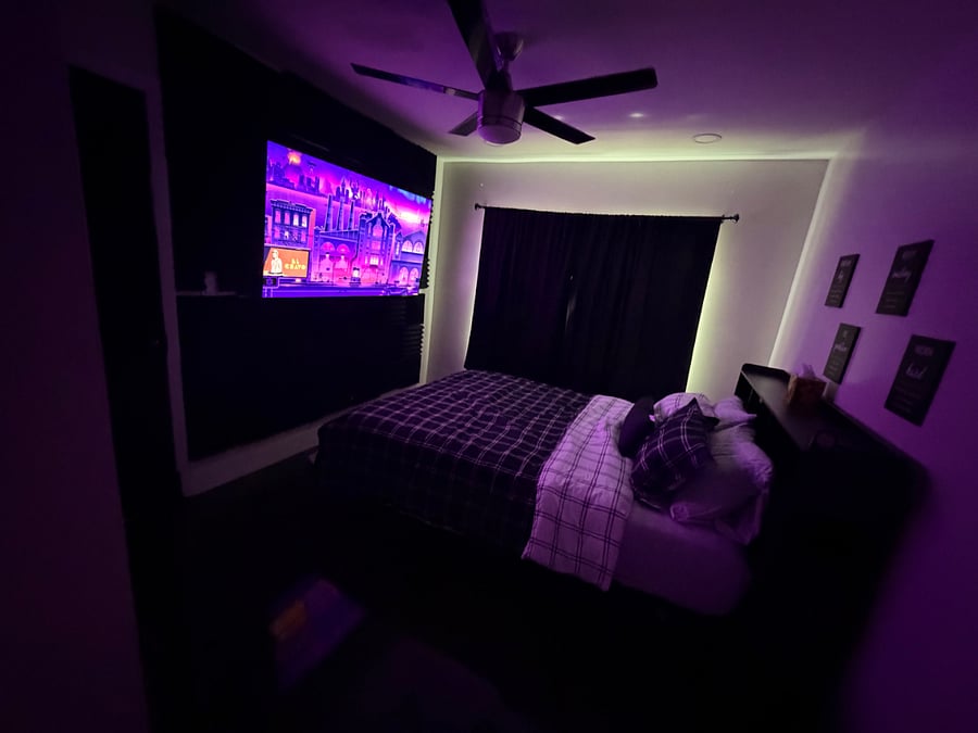Bedroom Lights off during the day