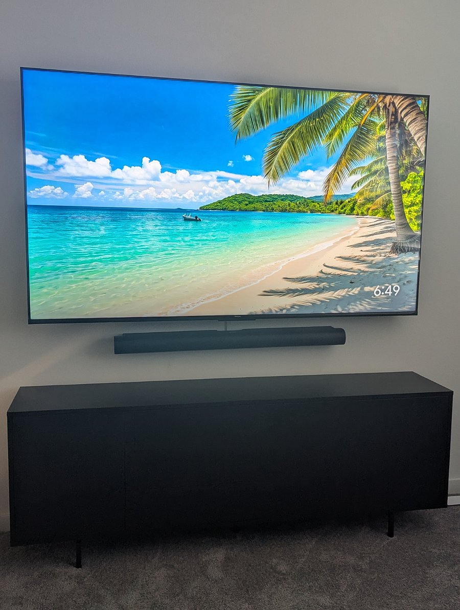 85" smart tv in loft