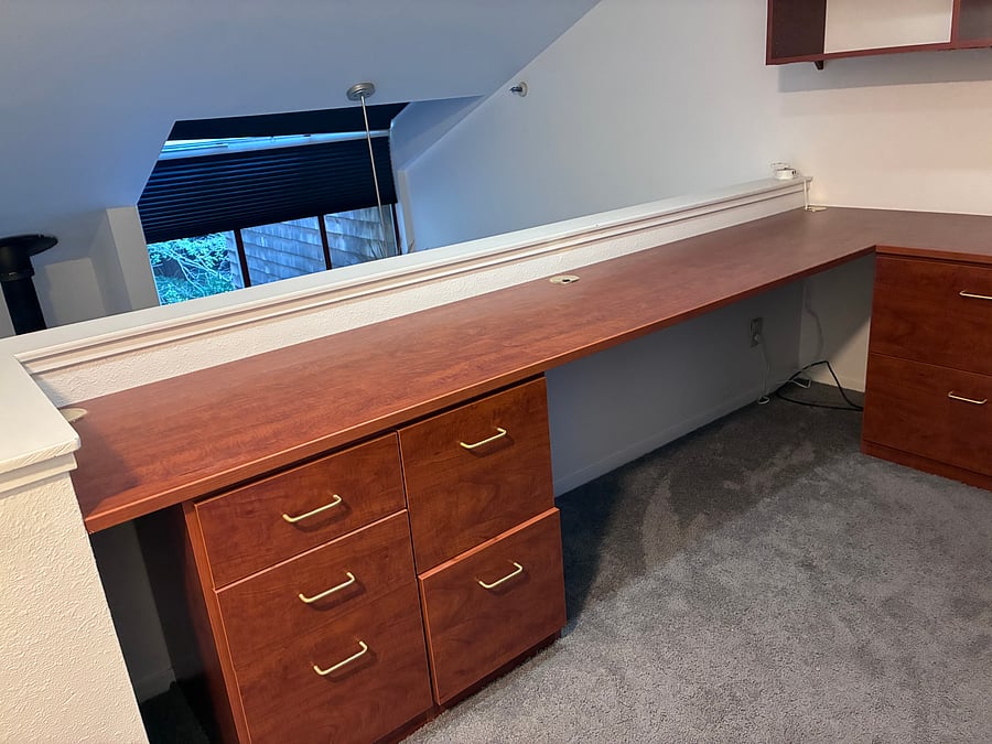 Desk in upstairs loft (outside of primary bedroom)