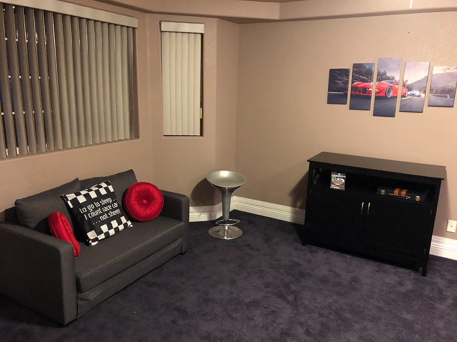 Game Room with Futon Bed