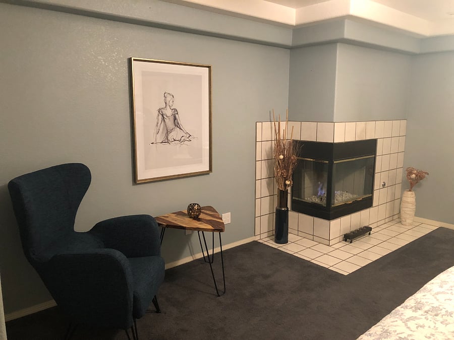 Master Bedroom with Fireplace