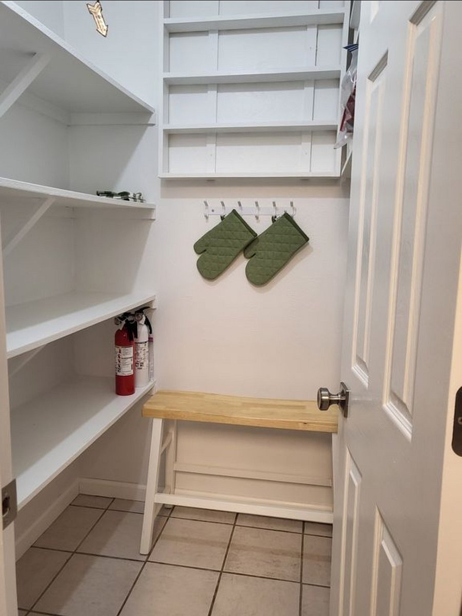 Walk in pantry at Niwot Apartment