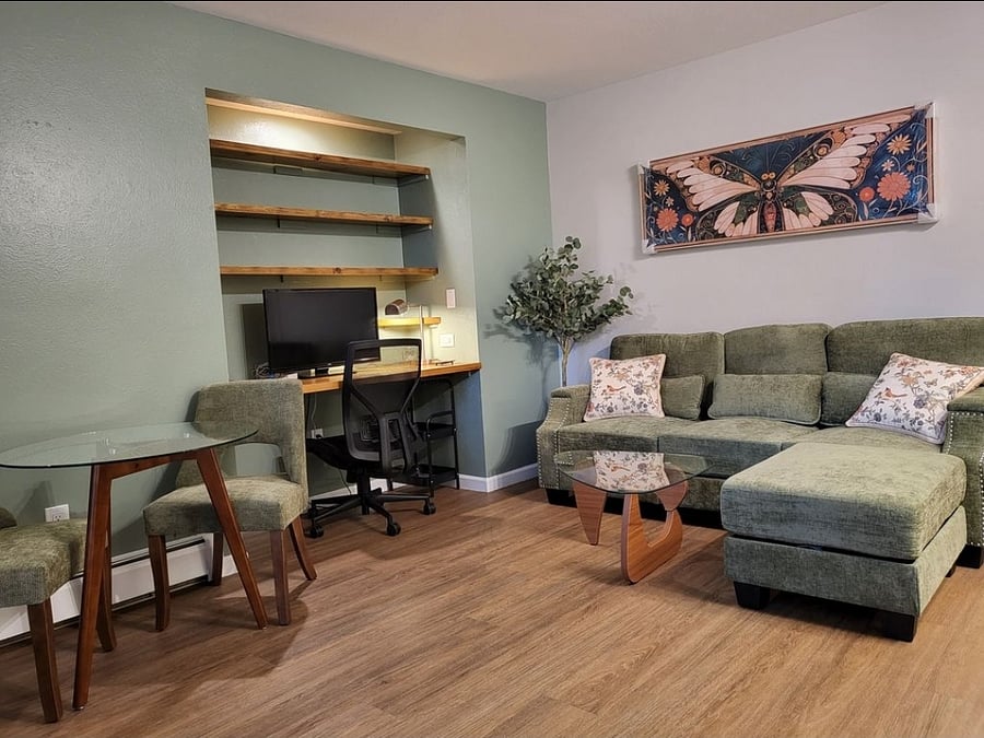 All new MCM furniture in Niwot Apartment.