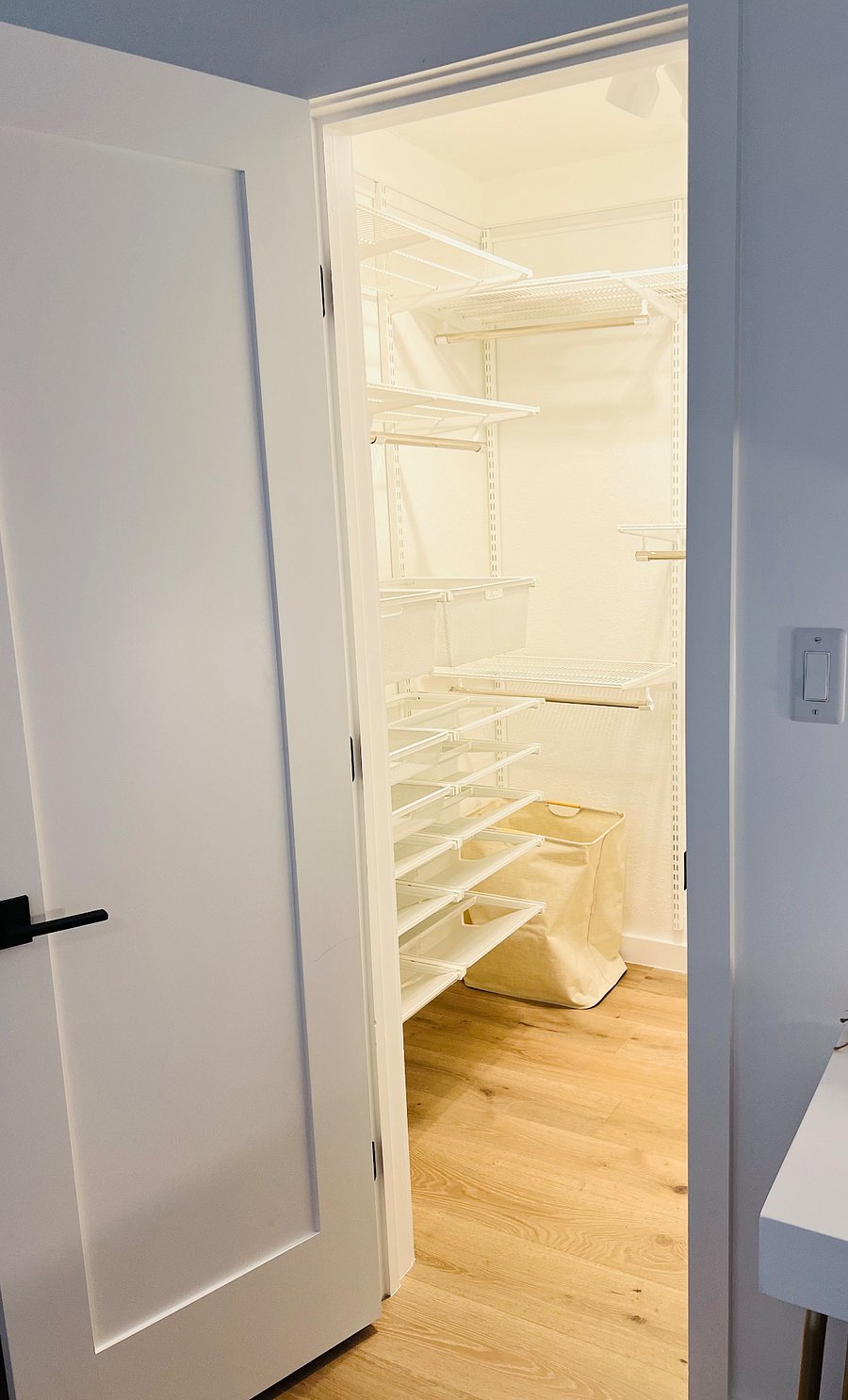 Large walk-in closet