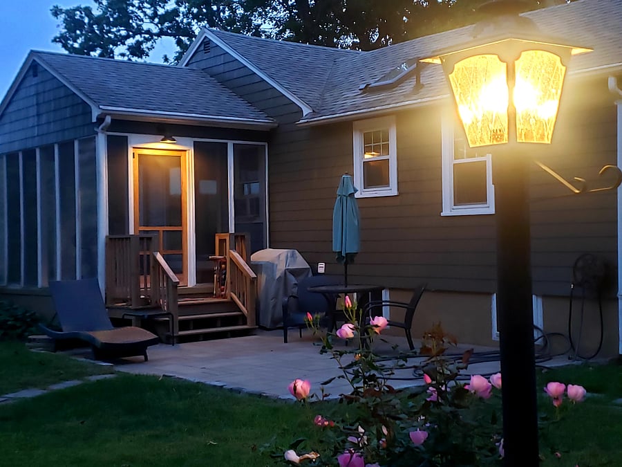 Patio with grill