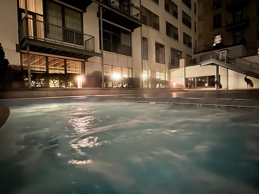 Hot tub open all year