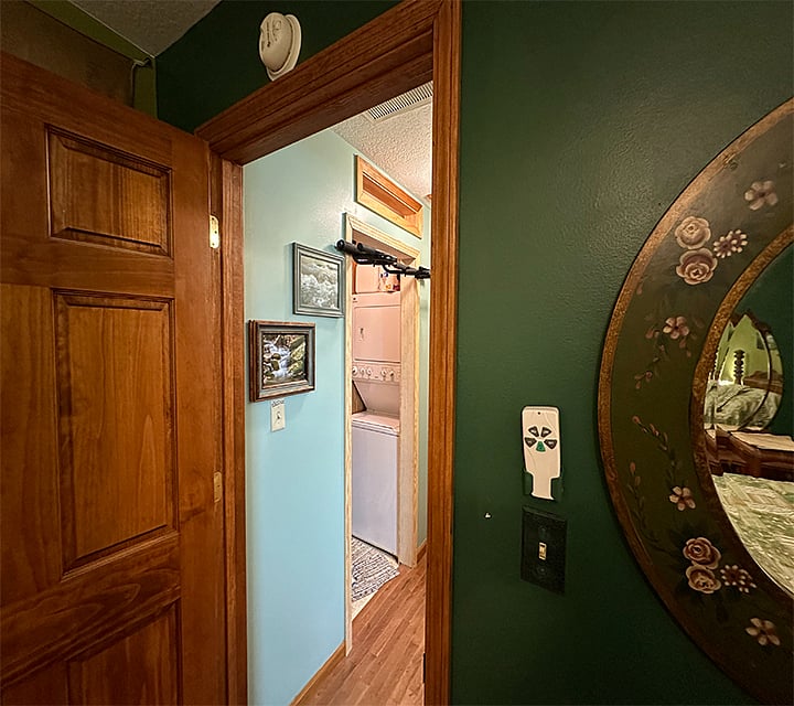 Washer and Dryer just outside of your room