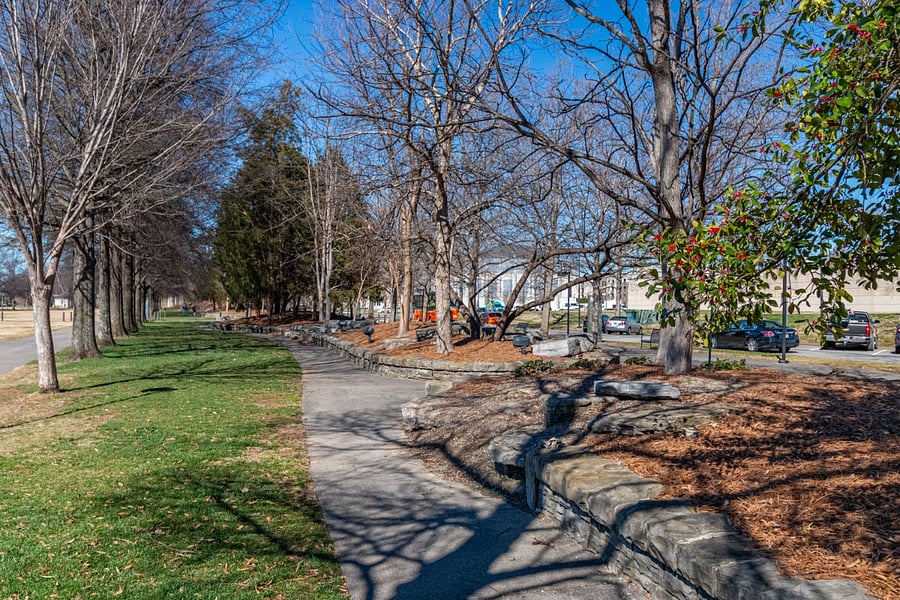 A park within walking distance of the condo.