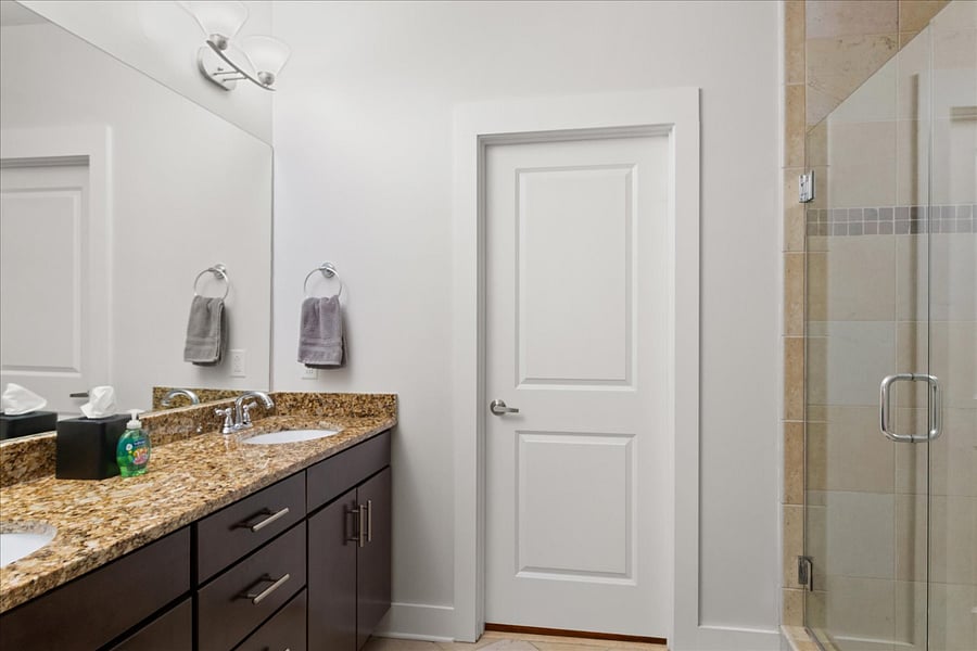 Master bathroom.
