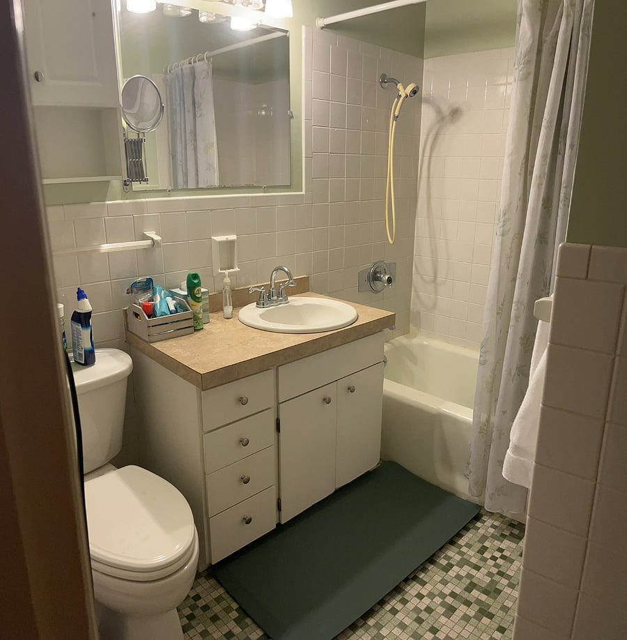 Private bathroom upstairs