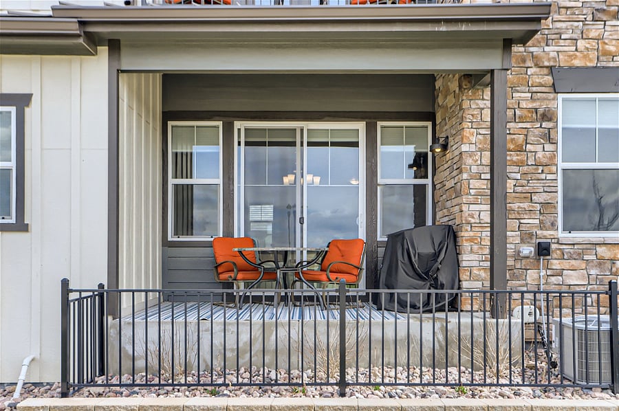 Patio off main living space