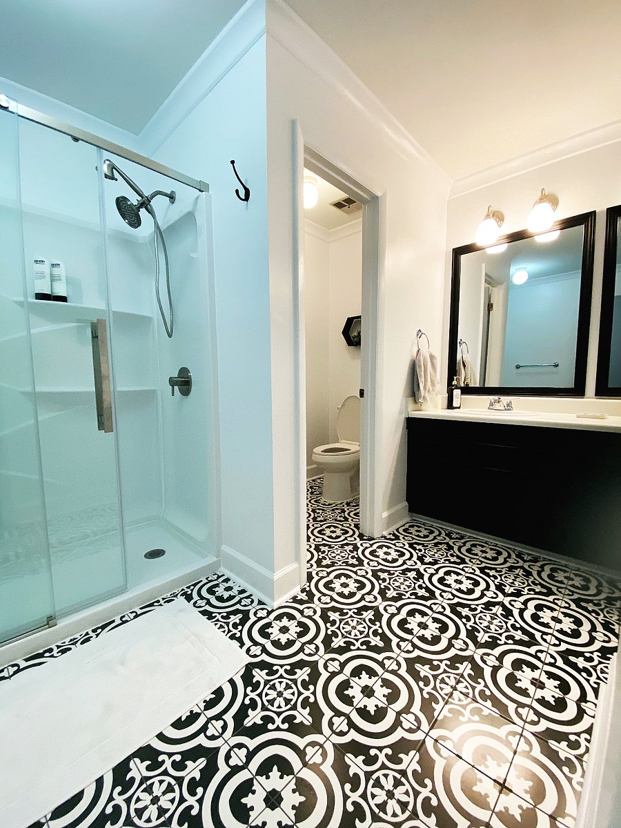 Full Bathroom with walk-in shower 