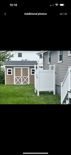 Outdoor shed and shower