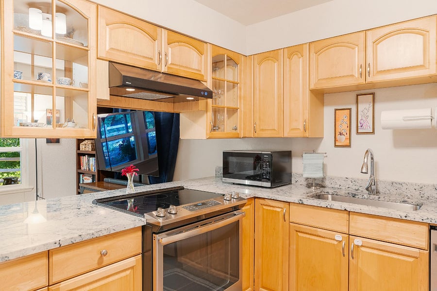 Lots of cabinet space for all your needs.