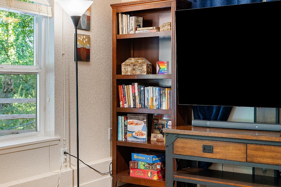 Enjoy a good book while you stay with us!