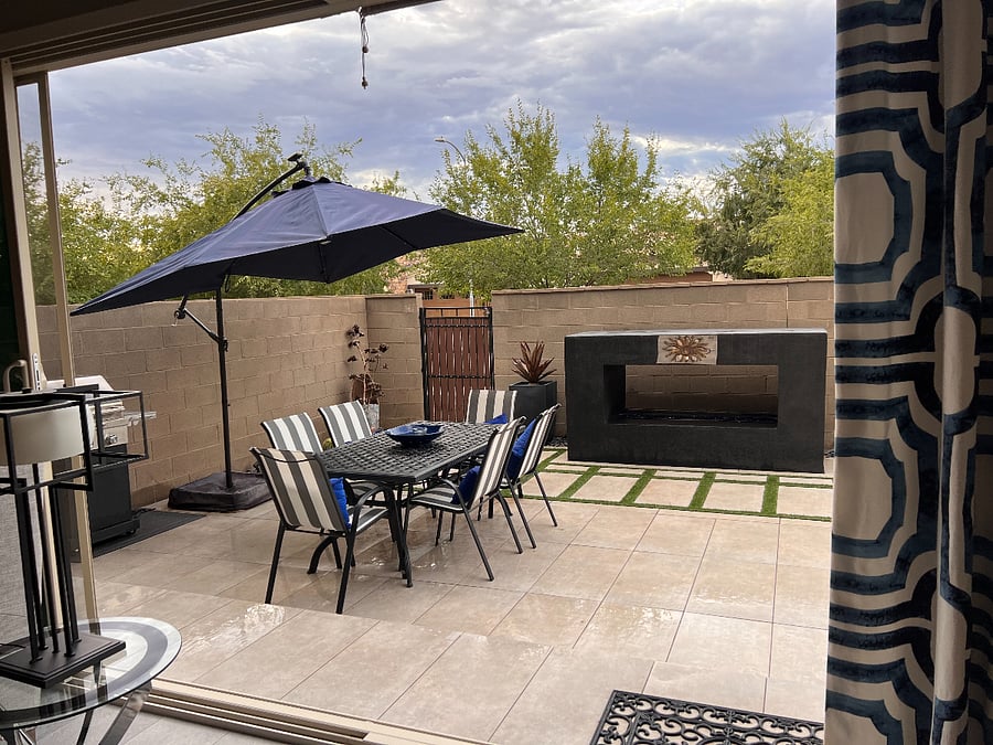 Grill and outdoor dinning