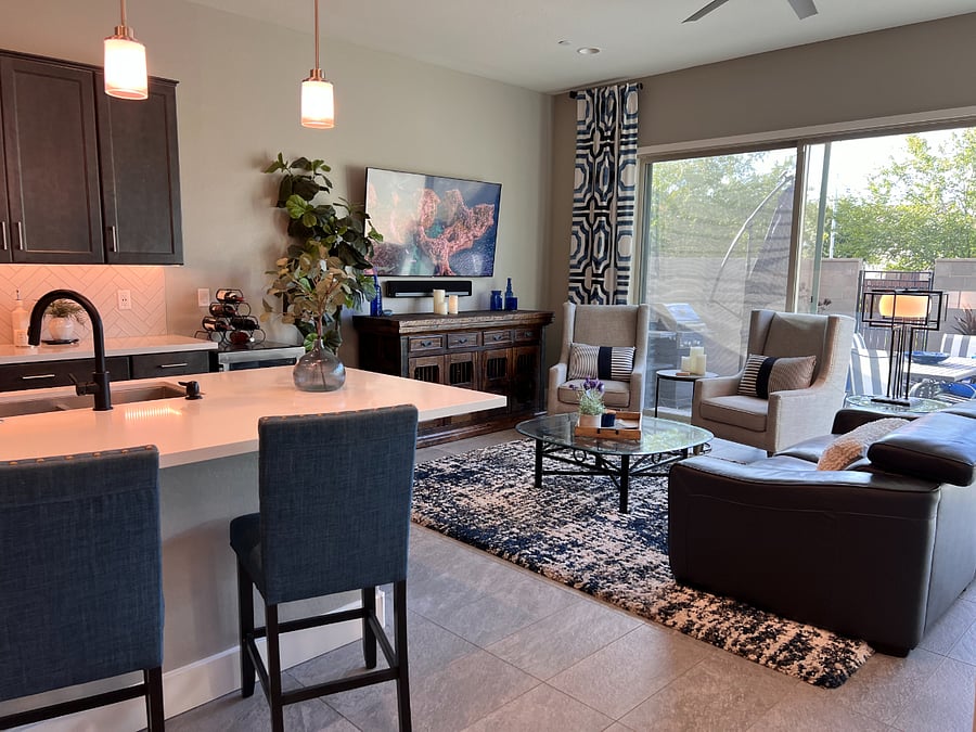 Main Living Area - Large Patio Door to have an outside in feel.