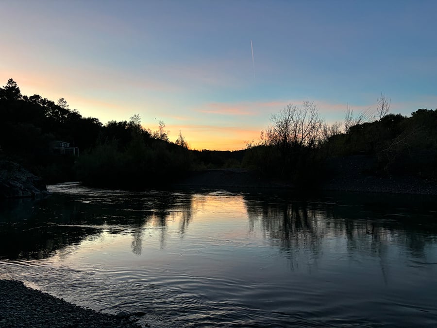 The house is just across the street from the beautiful Russian River