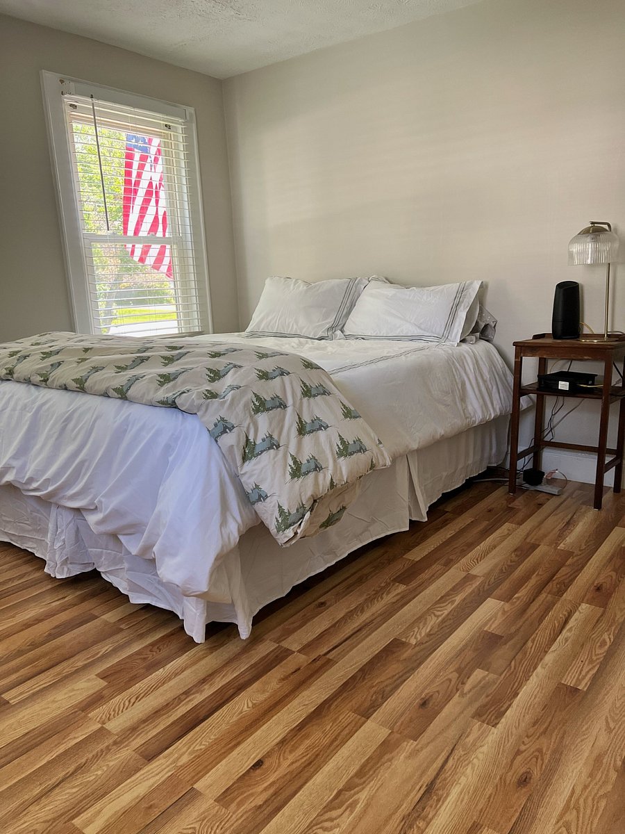 This is the downstairs bedroom with full bath across the hall