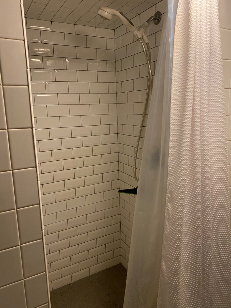 Large tiled shower 
