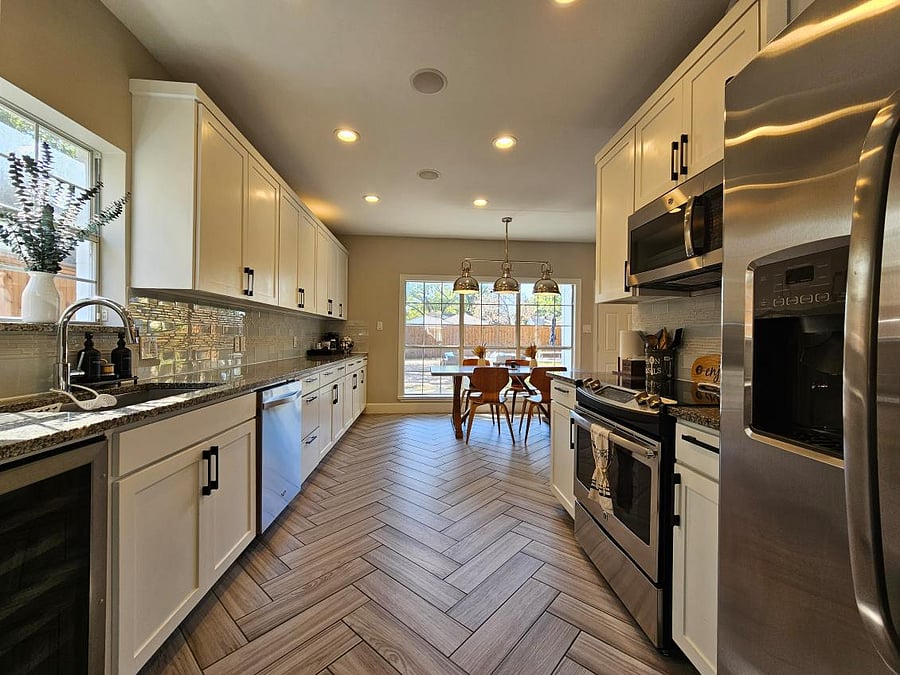 Ample Counter Space in the Eat-In Kitchen