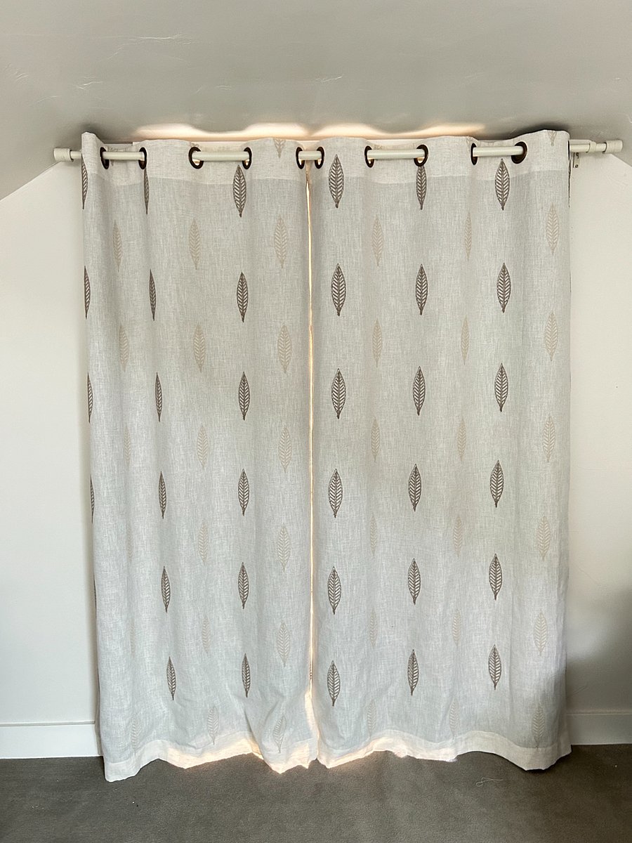 walk in closet behind blackout curtain