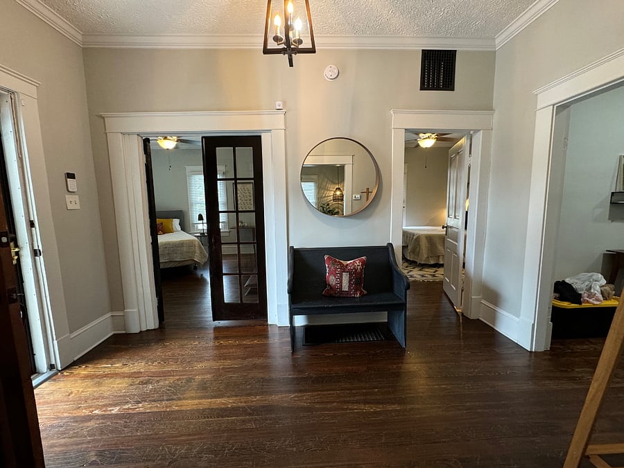 Entry Hall + doors to both bedrooms
