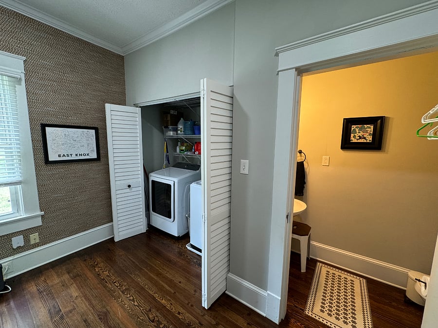 Laundry + half bath