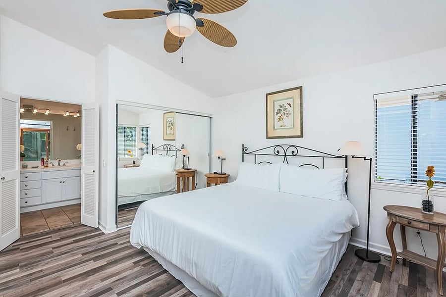 Primary bedroom with bathroom