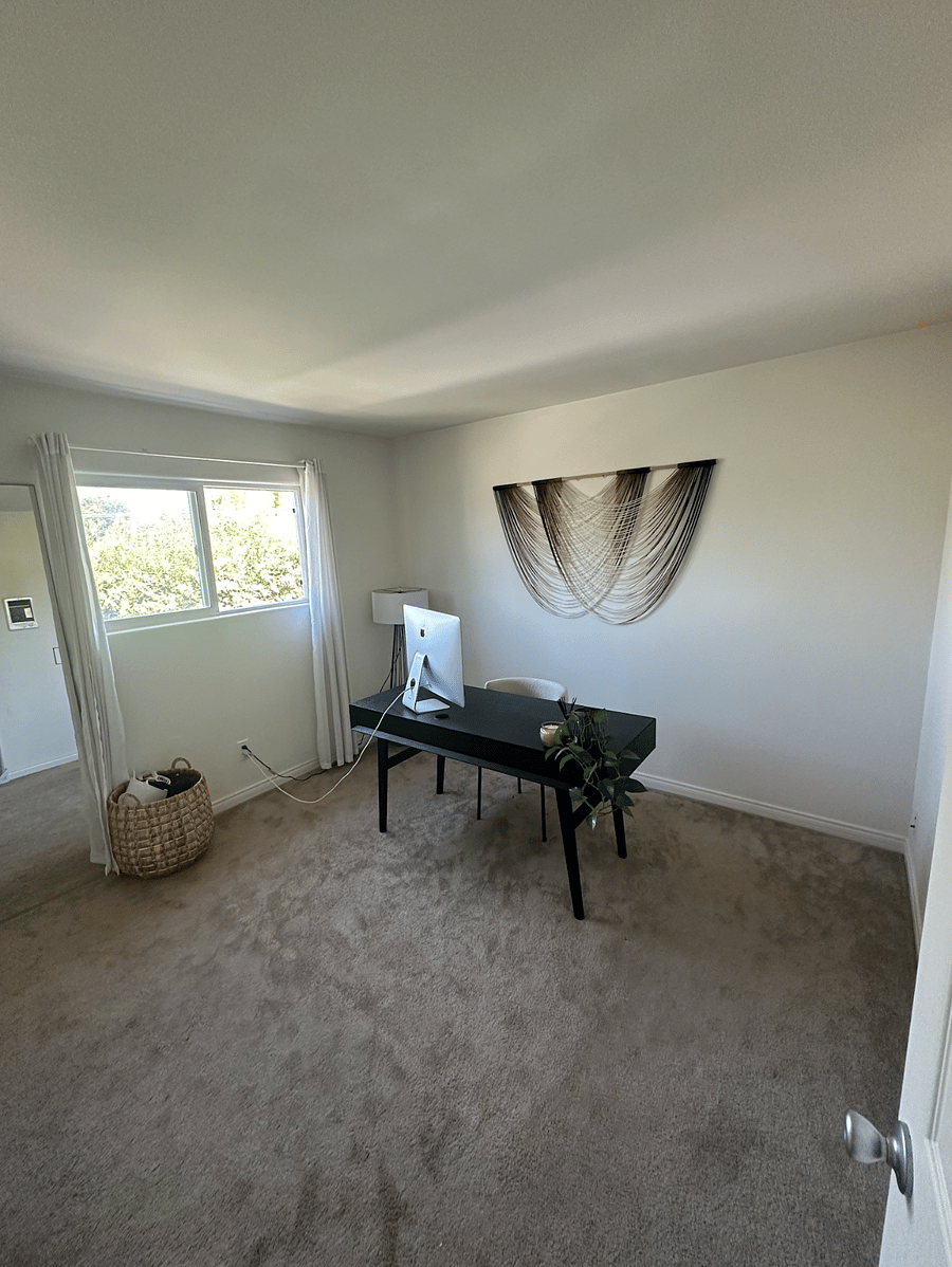 Your room. Currently furnishing it. Will be fully furnished before move in. I will add more pictures. Full closet, natural morning light. Floor mirror. Nightstand and full size bed.
