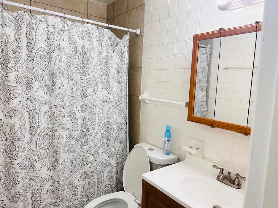 Full bath/shower & tub combo