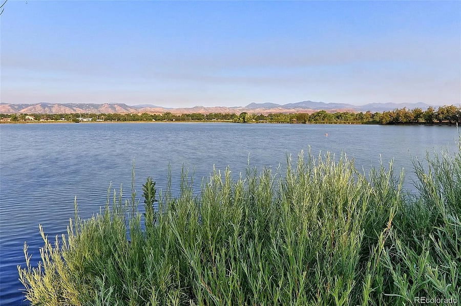 Mountain views from nearby Crown Hill Lake.