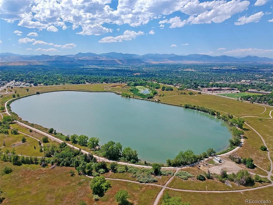 Crown Hill Park with lake, trail system, and mountain views is just two blocks away!