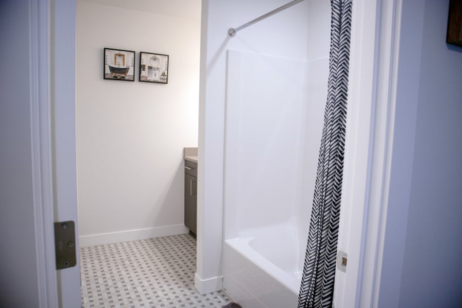 Shared bathroom area