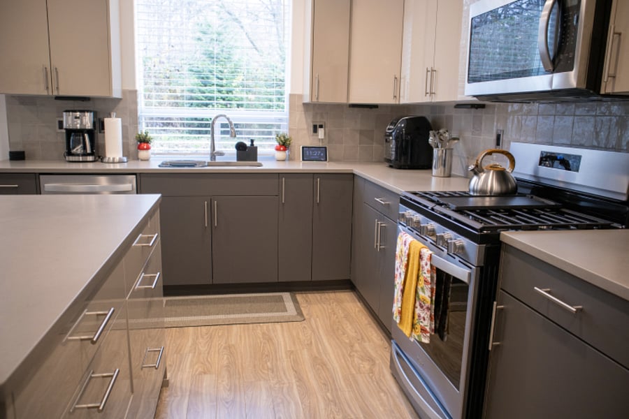 Spacious kitchen with tons of storage