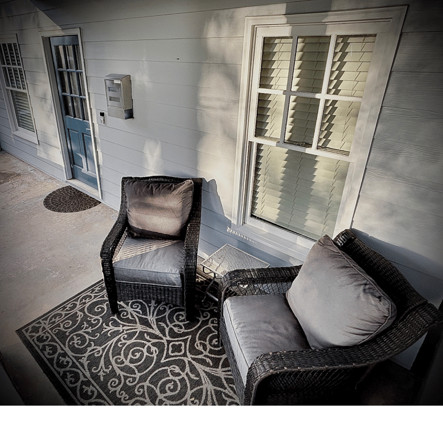 front porch seating area