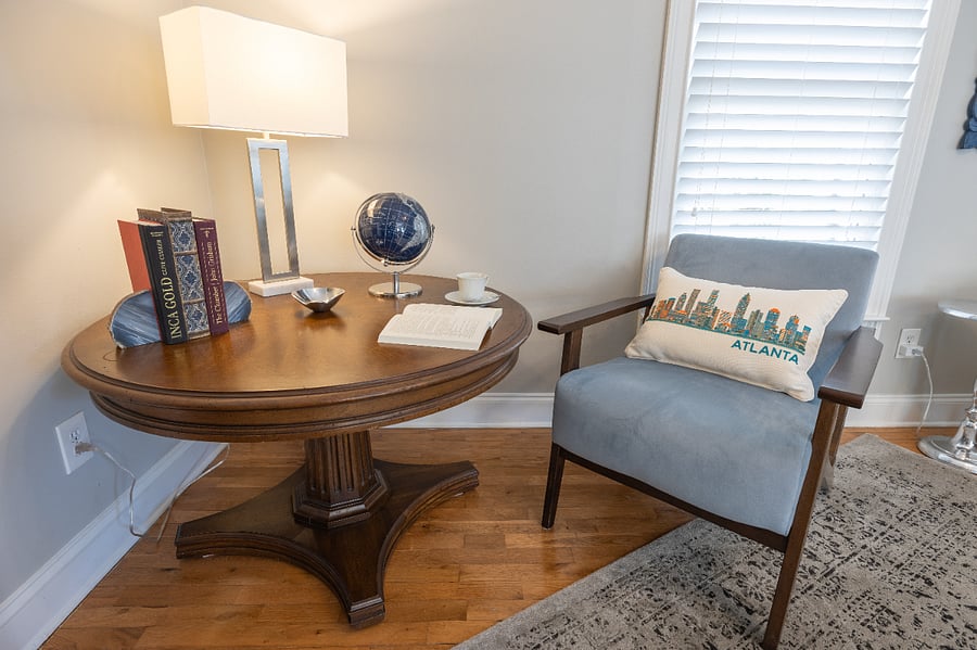 reading/work area